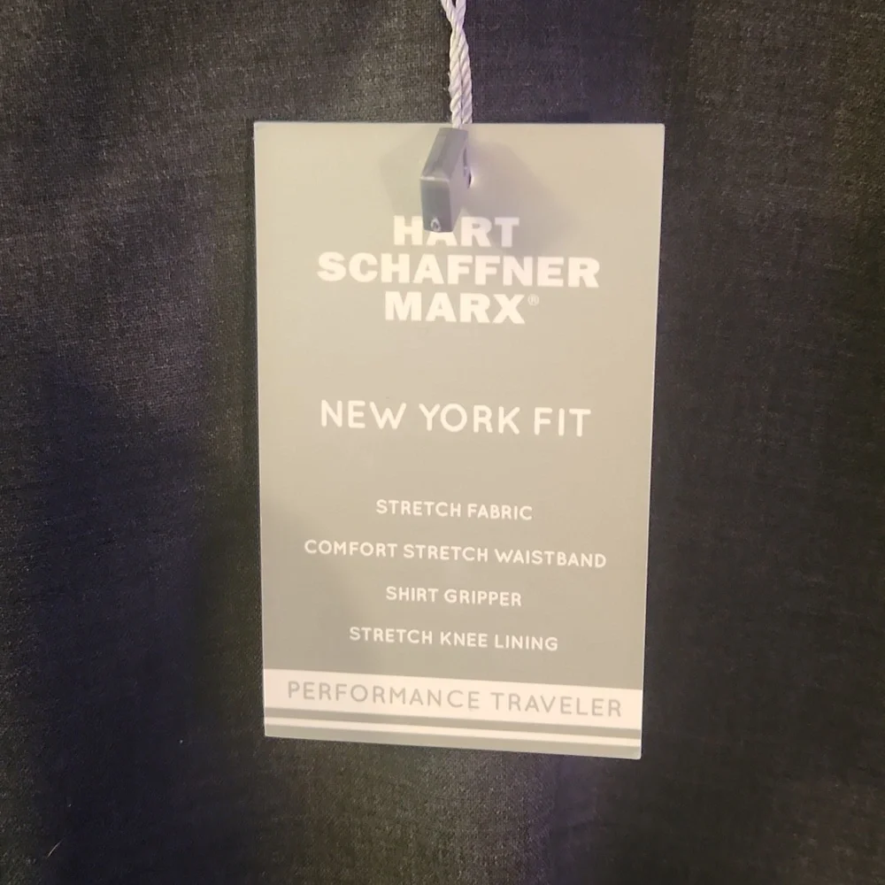 Hart Schaffner Marx Charcoal Dress Pants Classic Style - Picture 3 of 4